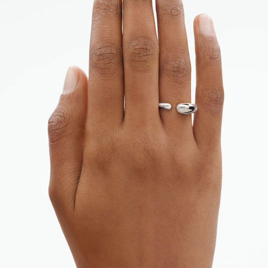 Georg Jensen Mercy Sterling Silver Mini Ring at David M Robinson