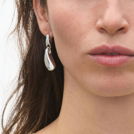 Georg Jensen Reflect Silver Earrings at David M Robinson