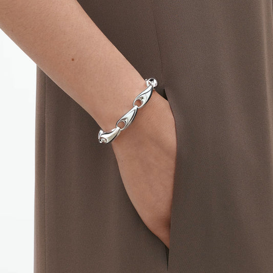 Georg Jensen Reflect Silver Link Bracelet at David M Robinson
