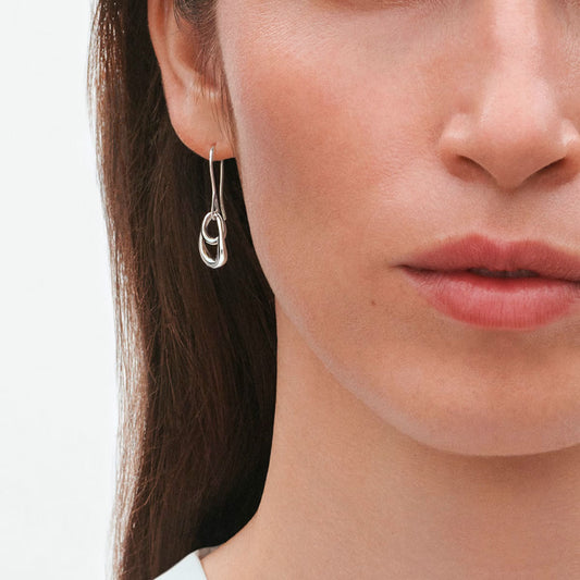 Georg Jensen Offspring Sterling Silver Earrings at David M Robinson