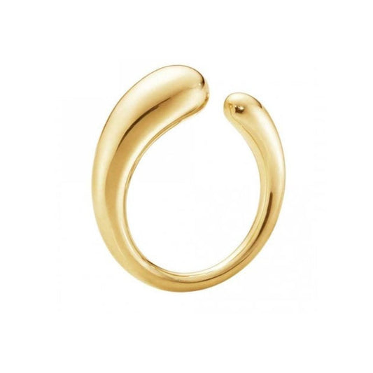 Georg Jensen Mercy 18ct Yellow Gold Mini Ring at David M Robinson