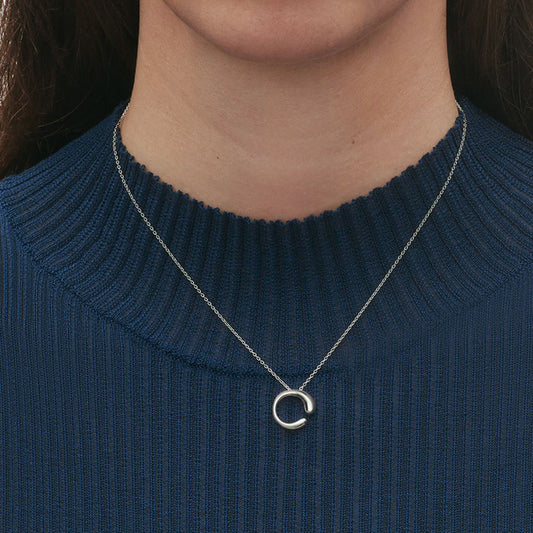 Georg Jensen Mercy Small Sterling Silver Pendant at David M Robinson