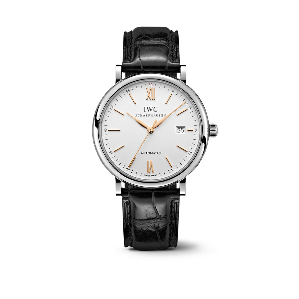 IWC Schaffhausen Portofino Automatic Steel 40mm Watch IW356517 at David M Robinson