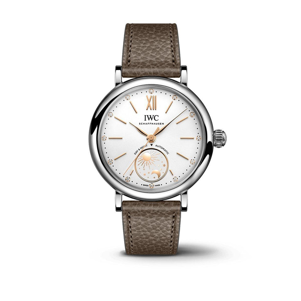 IWC Schaffhausen Portofino Automatic Day & Night 34mm Watch at David M Robinson