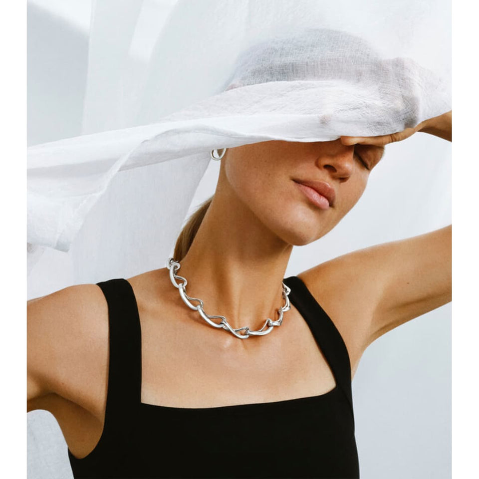 Infinity Sterling Silver Collar