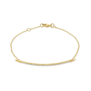 Love Lines Yellow Gold Diamond Bracelet