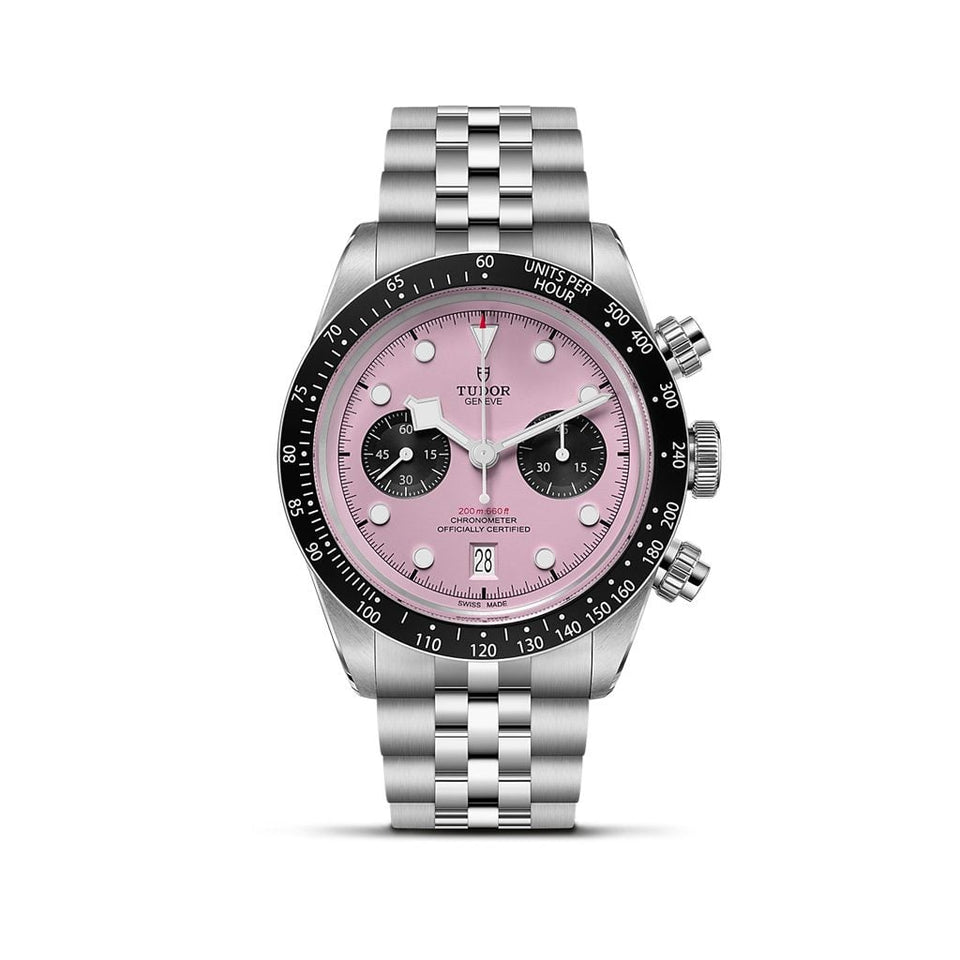 TUDOR Black Bay Chrono Pink Automatic 41mm Watch at David M Robinson