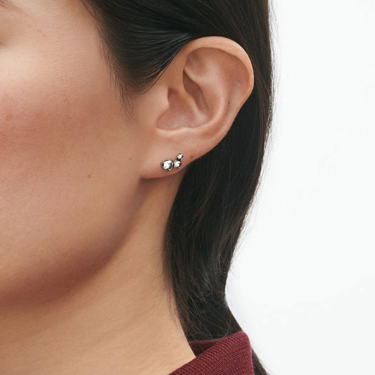 Georg Jensen Moonlight Grapes Sterling Silver Stud Earrings at David M Robinson