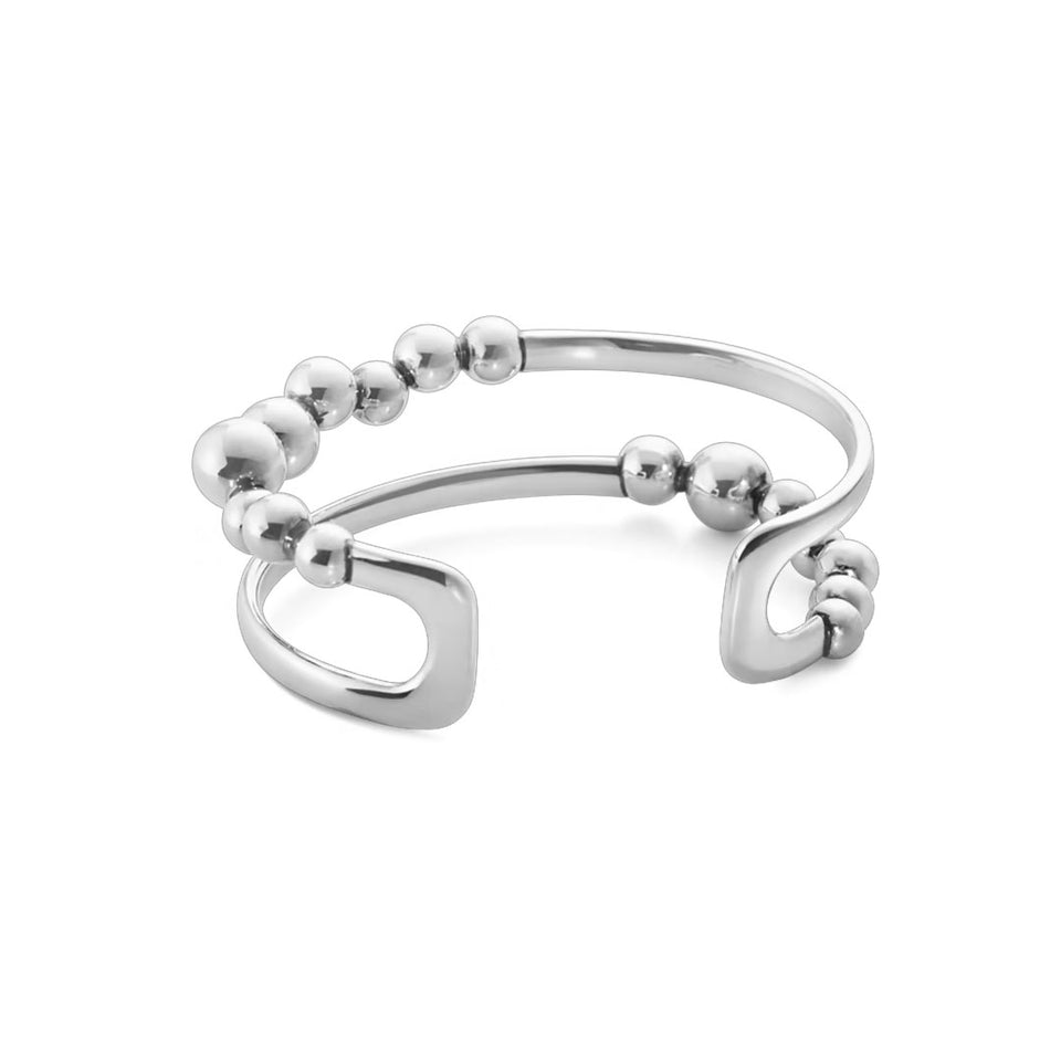 Georg Jensen Moonlight Grapes Sterling Silver Bangle at David M Robinson