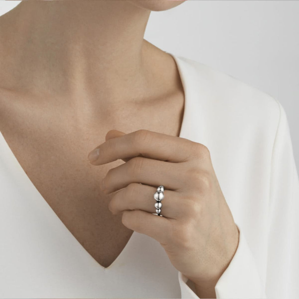 Moonlight Grapes Sterling Silver Ring