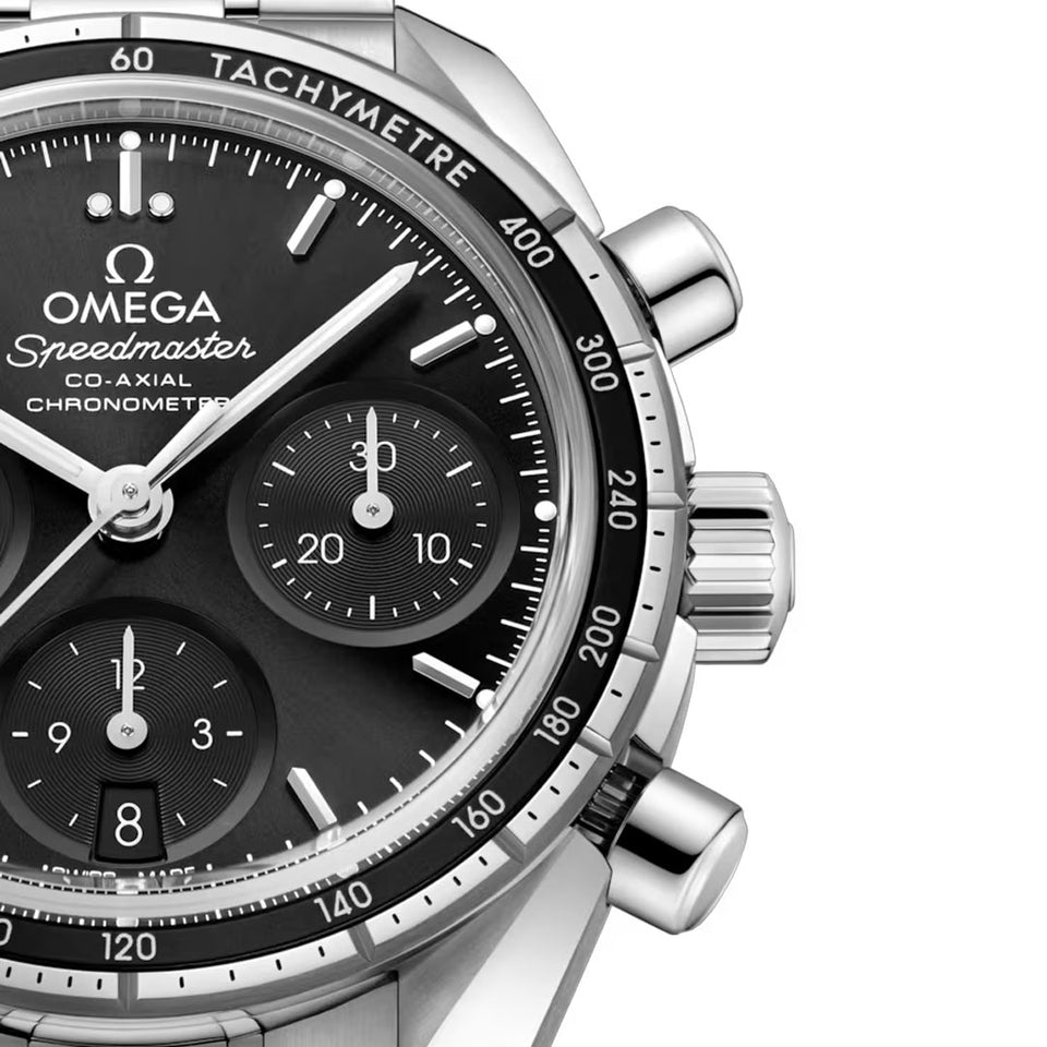 OMEGA Speedmaster Steel Chronograph 38mm Watch at DMR and the OMEGA Boutique Liverpool