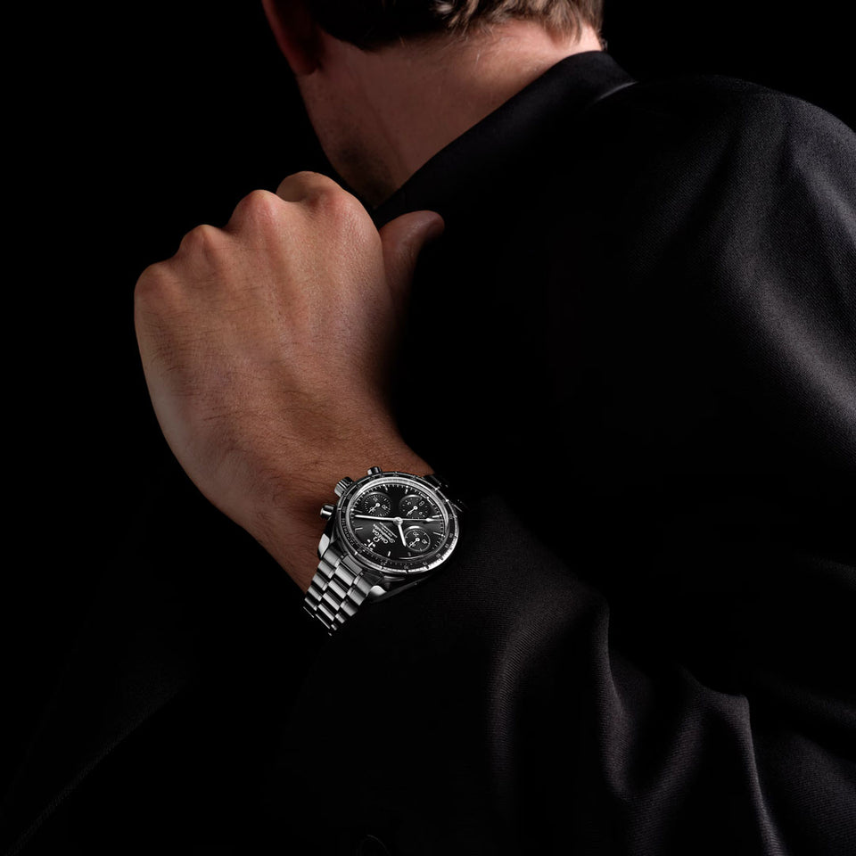 OMEGA Speedmaster Steel Chronograph 38mm Watch at DMR and the OMEGA Boutique Liverpool
