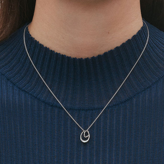 Georg Jensen Offspring Sterling Silver Small Pendant at David M Robinson