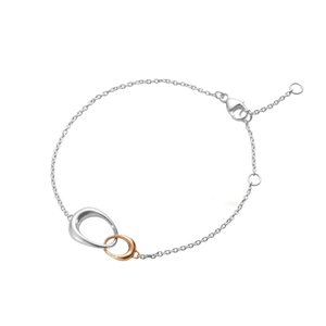 Offspring Sterling Silver & 18ct Rose Gold Bracelet