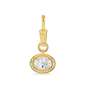 Yellow Gold Diamond Reversible Pendant Charm