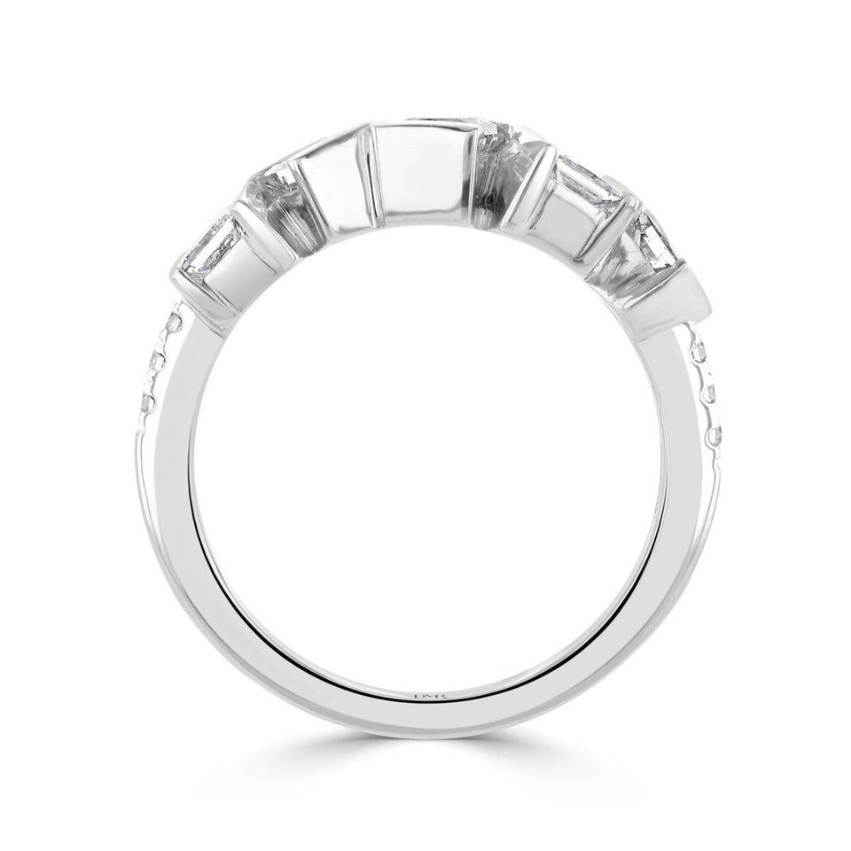 Hopscotch Platinum Diamond Ring