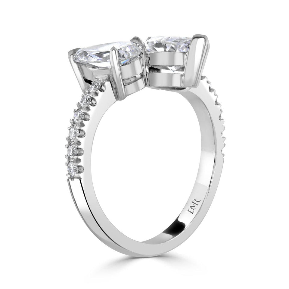 Toi et Moi Platinum Diamond Ring 2