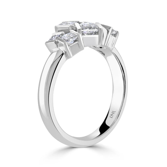 Hopscotch White Gold Diamond Ring