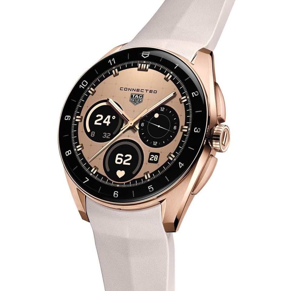TAG Heuer Connected Calibre E5 40mm Golden Bright Edition Watch at David M Robinson