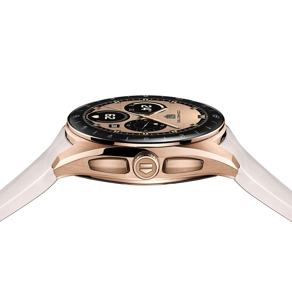 TAG Heuer Connected Calibre E5 40mm Golden Bright Edition Watch at David M Robinson