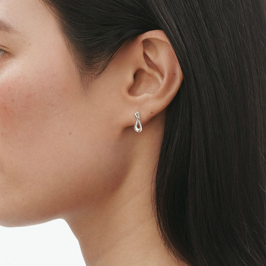 Georg Jensen Infinity Sterling Silver Earrings at David M Robinson