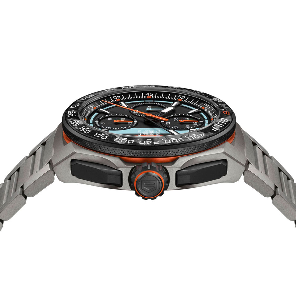 TAG Heuer Formula 1 Chronograph x Gulf 44mm Watch Ref. CBZ208B.BF0009 at David M Robinson