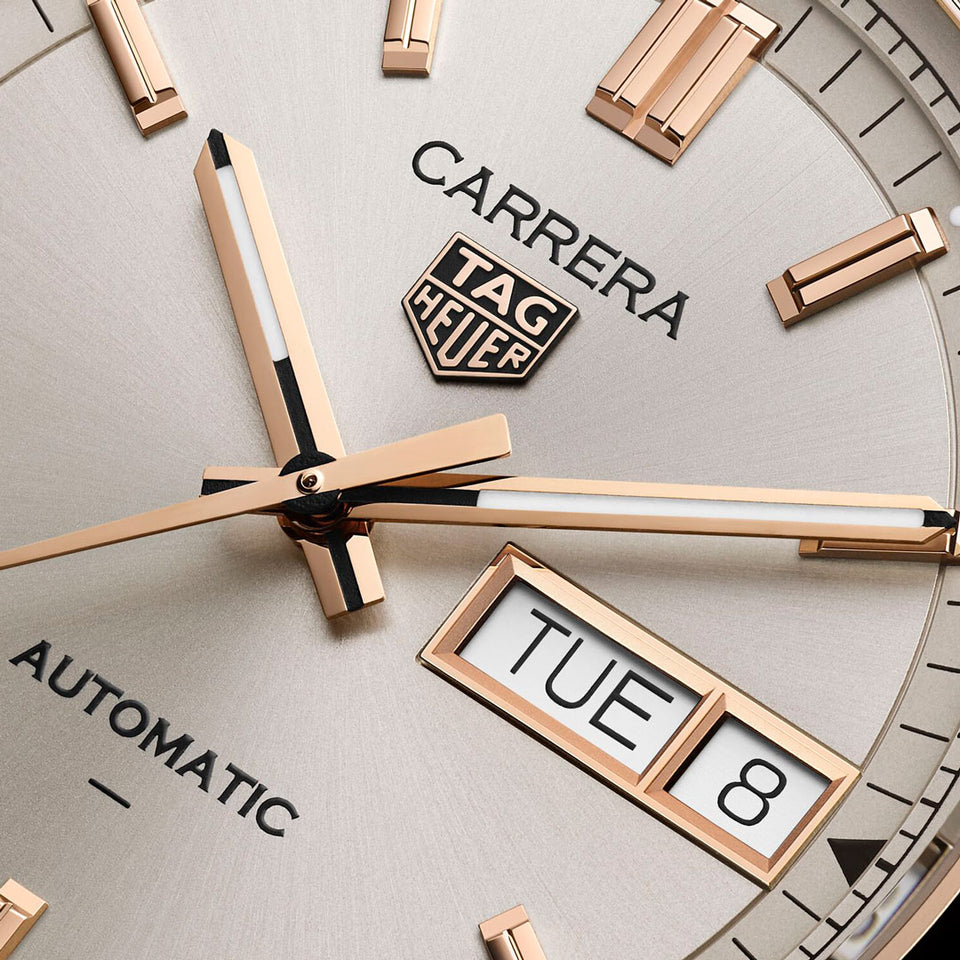 TAG Heuer Carrera Day-Date Steel 41mm Automatic Watch at David M Robinson