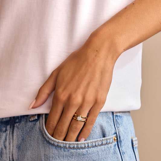 True North 18ct Yellow Gold Diamond Ring