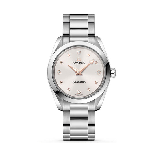 OMEGA Seamaster Aqua Terra 150m Quartz 28mm Watch O22010286054001 at DMR and the OMEGA Boutique Liverpool