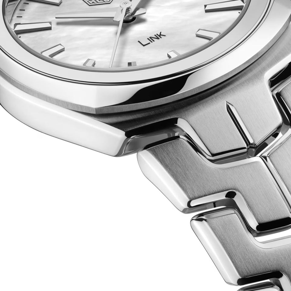 TAG Heuer Link 32mm Mother Of Pearl Quartz Watch at David M Robinson