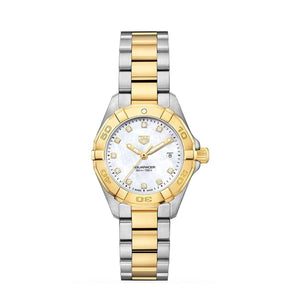TAG Heuer Aquaracer 27mm 18ct Gold, Diamond & Steel Quartz Watch