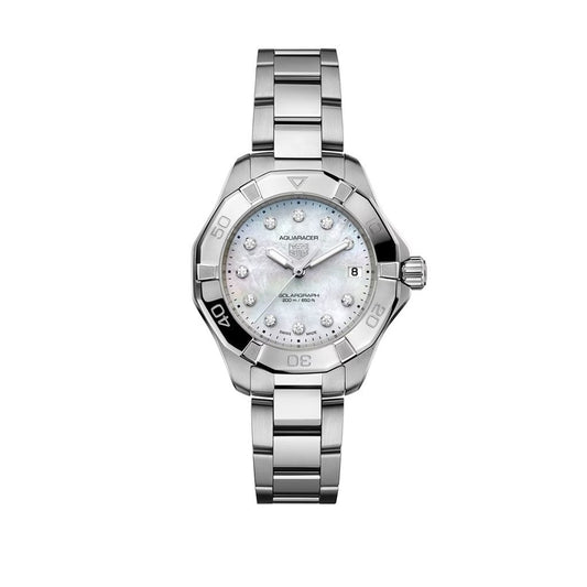 TAG Heuer Aquaracer Professional 200 Solargraph 34mm Watch at David M Robinson