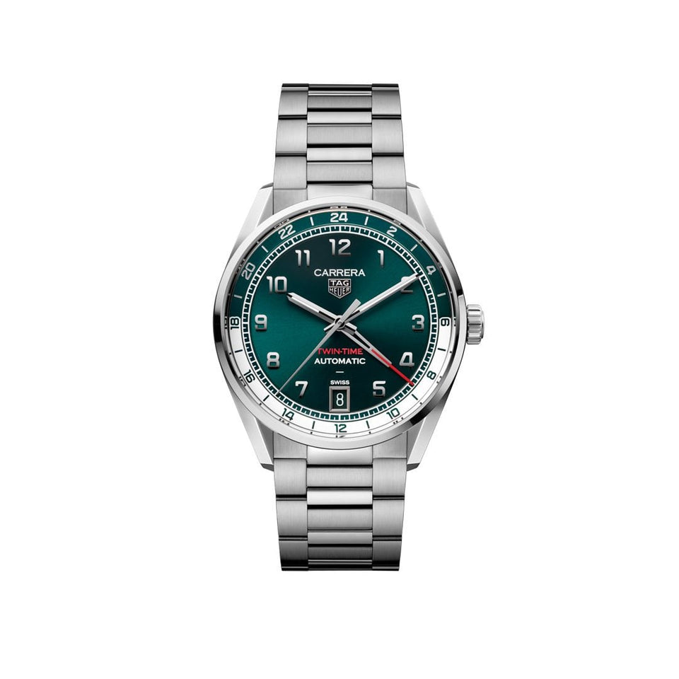 TAG Heuer Carrera Date Twin-Time 41mm Automatic Watch at David M Robinson