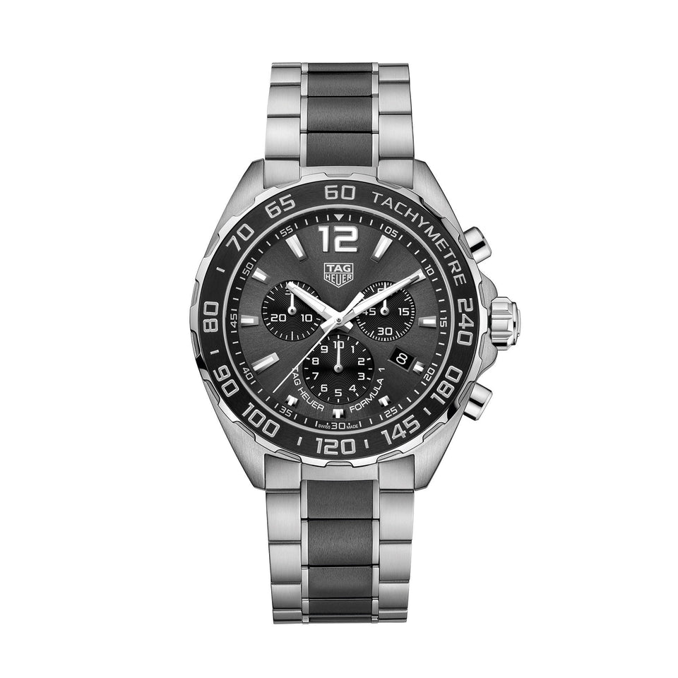 TAG Heuer Formula 1 Chronograph 43mm Steel Quartz Watch at David M Robinson