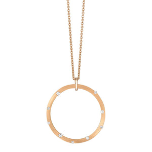 Cloud Nine Rose Gold Large Diamond Necklace
