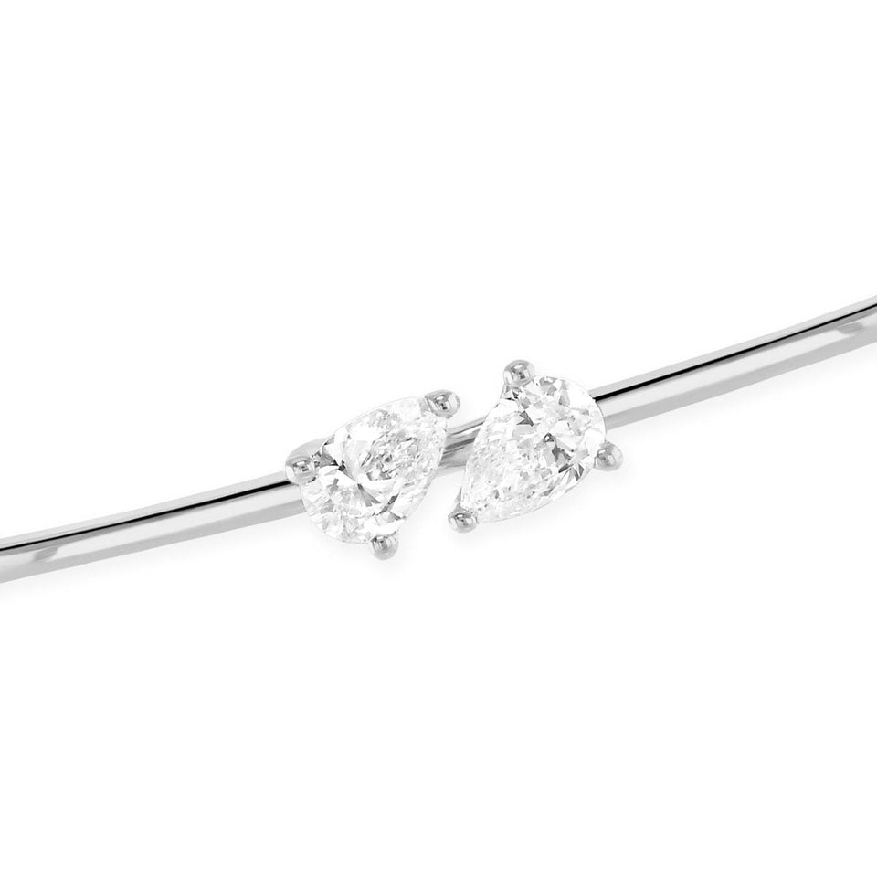 Diamonds on a bangle