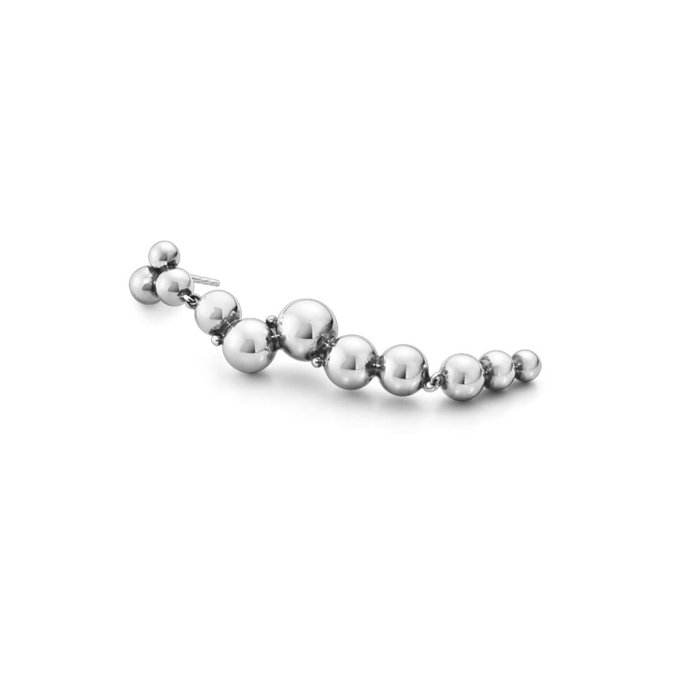 Georg Jensen Moonlight Grapes Sterling Sliver Drop Earrings at David M Robinson