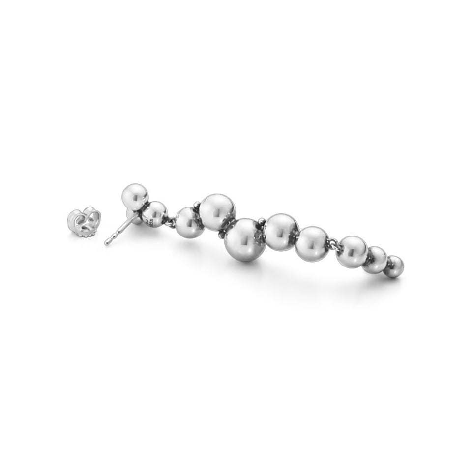 Georg Jensen Moonlight Grapes Sterling Sliver Drop Earrings at David M Robinson