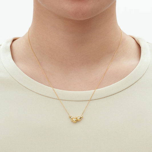 Georg Jensen Moonlight Grapes 18ct Yellow Gold and Diamond Pendant at David M Robinson