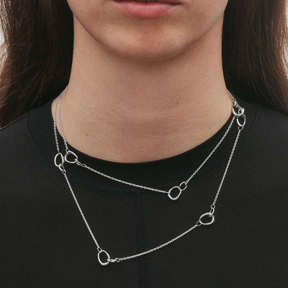 Georg Jensen Offspring Silver Sautoir at David M Robinson