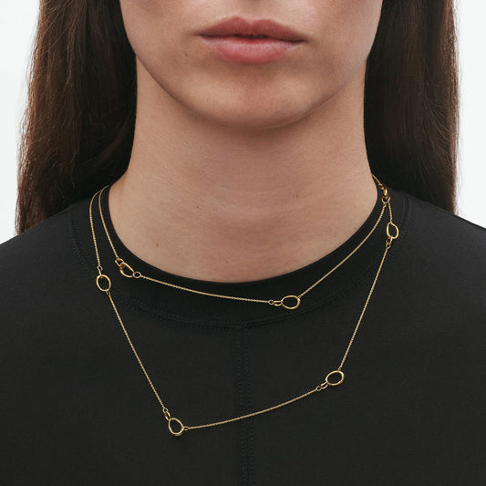 Georg Jensen Offspring 18ct Yellow Gold Sautoir at David M Robinson