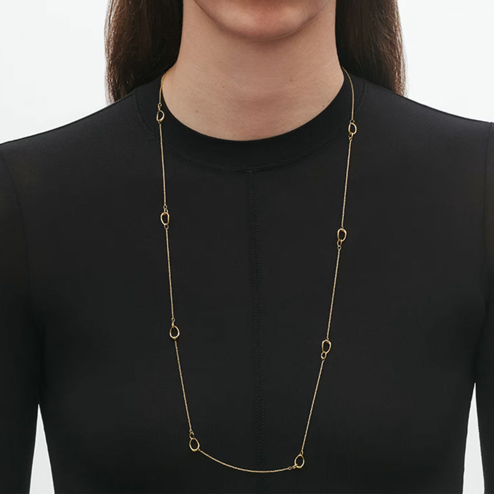 Georg Jensen Offspring 18ct Yellow Gold Sautoir at David M Robinson