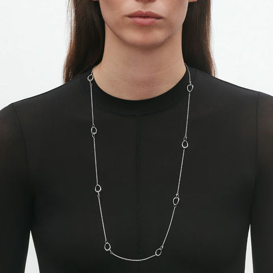 Georg Jensen Offspring Silver Sautoir at David M Robinson