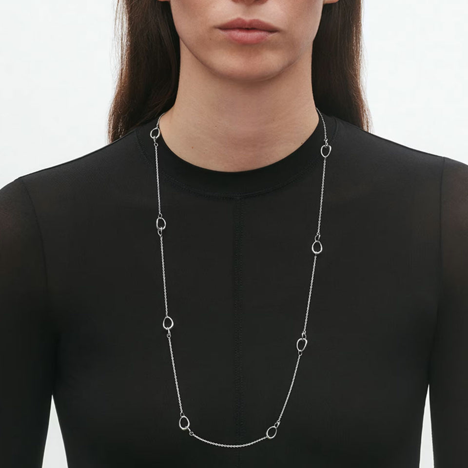 Georg Jensen Offspring Silver Sautoir at David M Robinson