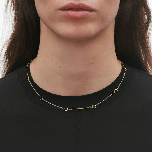 Georg Jensen Offspring 18ct Yellow Gold Necklace at David M Robinson