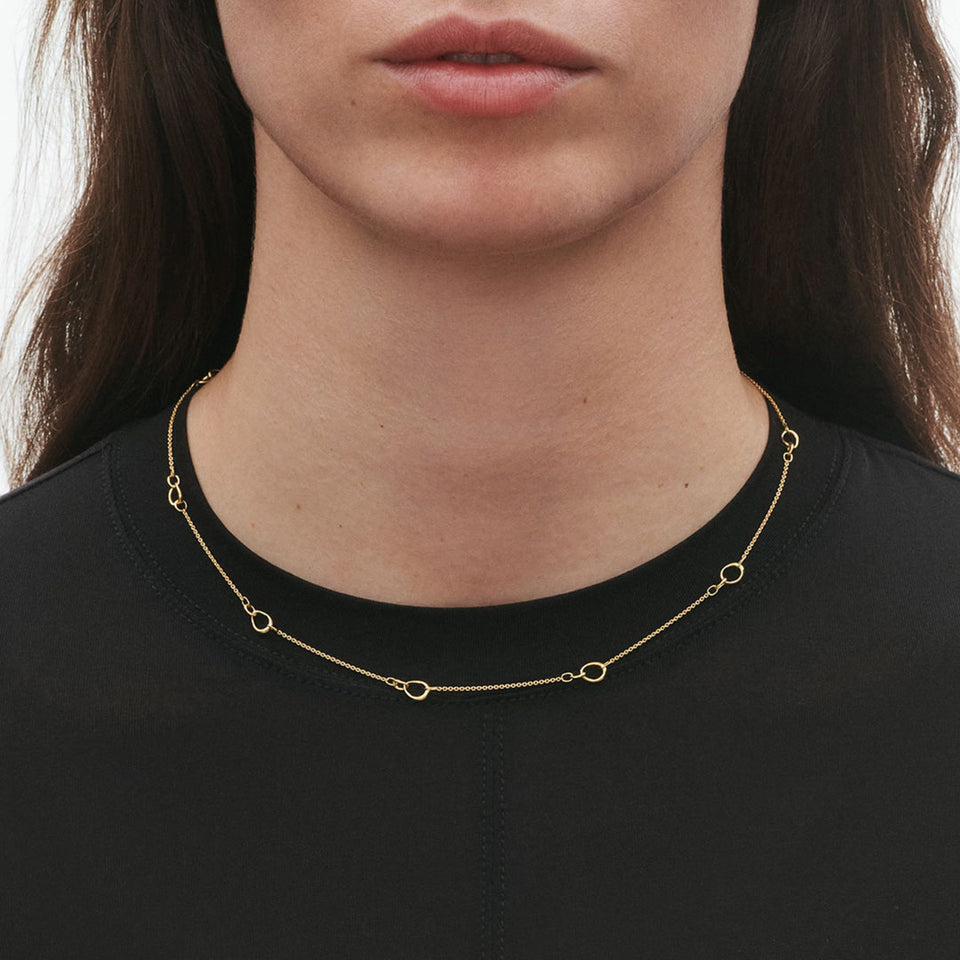 Georg Jensen Offspring 18ct Yellow Gold Necklace at David M Robinson