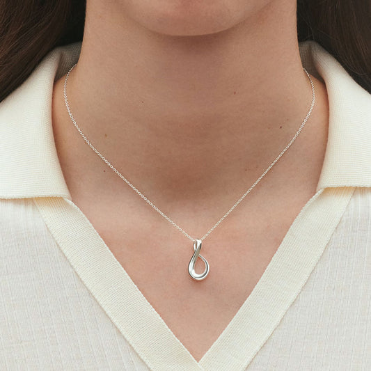 Georg Jensen Infinity Silver Necklace at David M Robinson