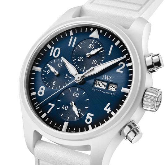 IWC Schaffhausen Pilot’s Watch Chronograph 41 Le Petit Prince IW389410 at David M Robinson