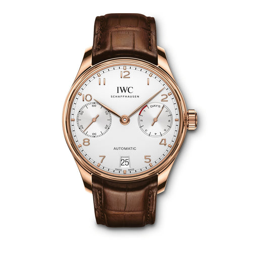 IWC Schaffhausen Portugieser Automatic Gold 42mm Watch at David M Robinson