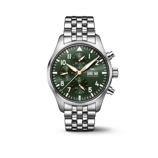 IWC Schaffhausen Pilot's Watch Chronograph IW378008 at David M Robinson